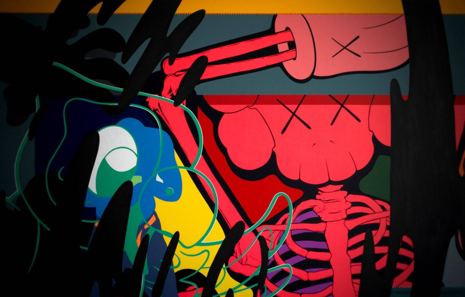 Kaws Skeleton Wallpapers