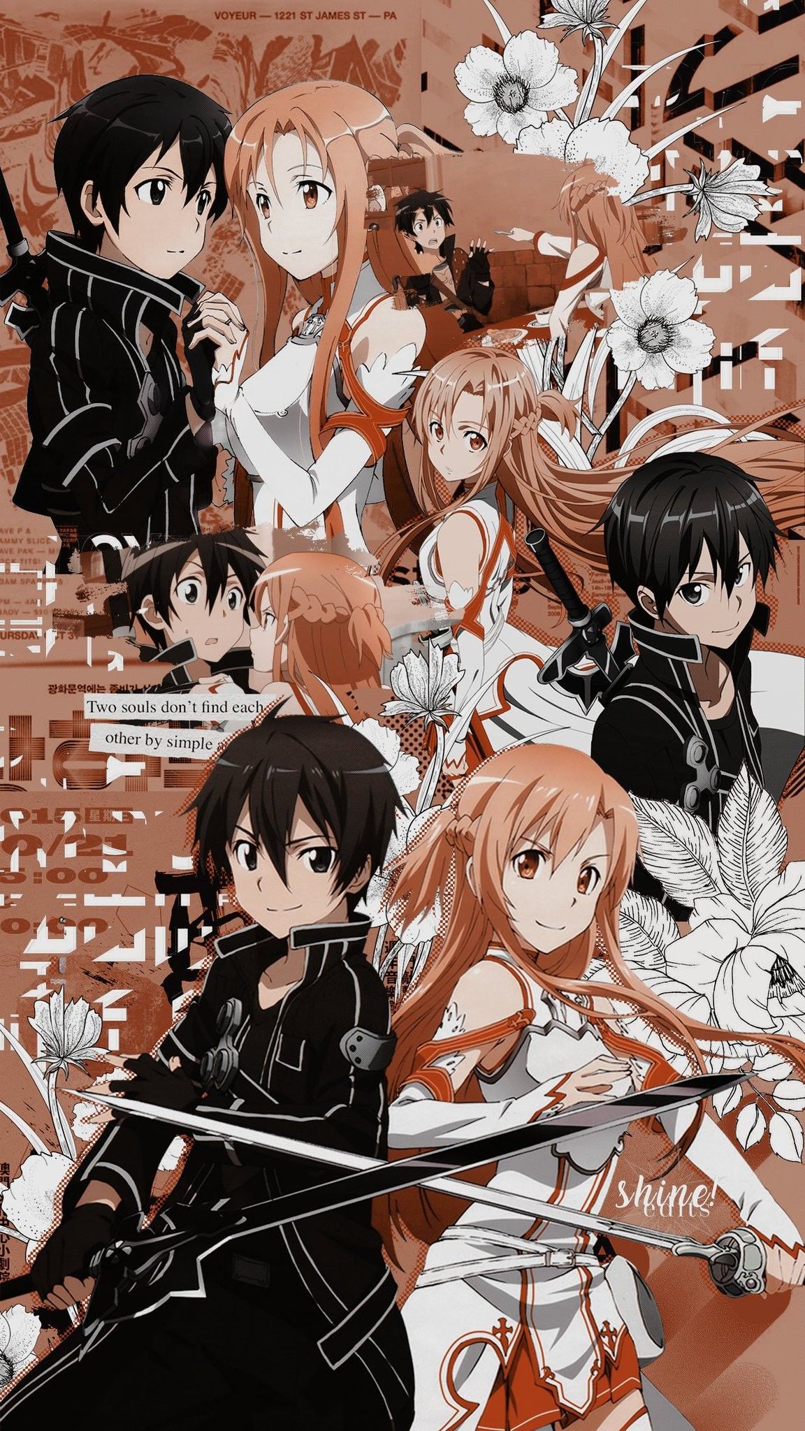 Kirito And Asuna Iphone Wallpapers