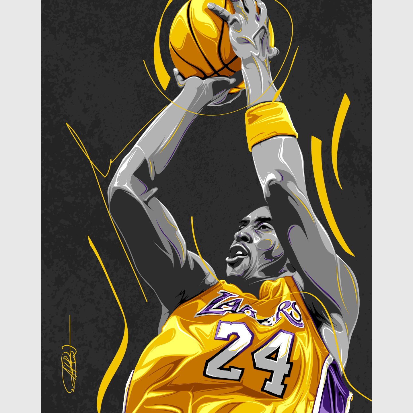 Kobe Drawing Cartoon Wallpapers