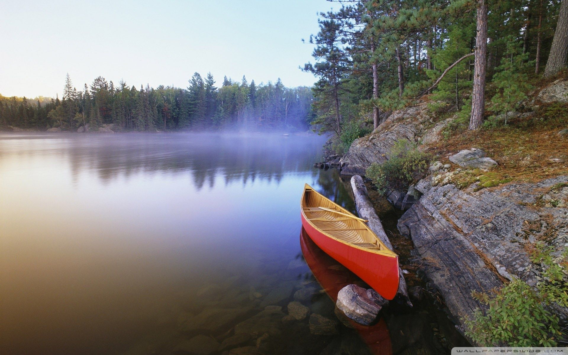 Lake And Boat Wallpapers