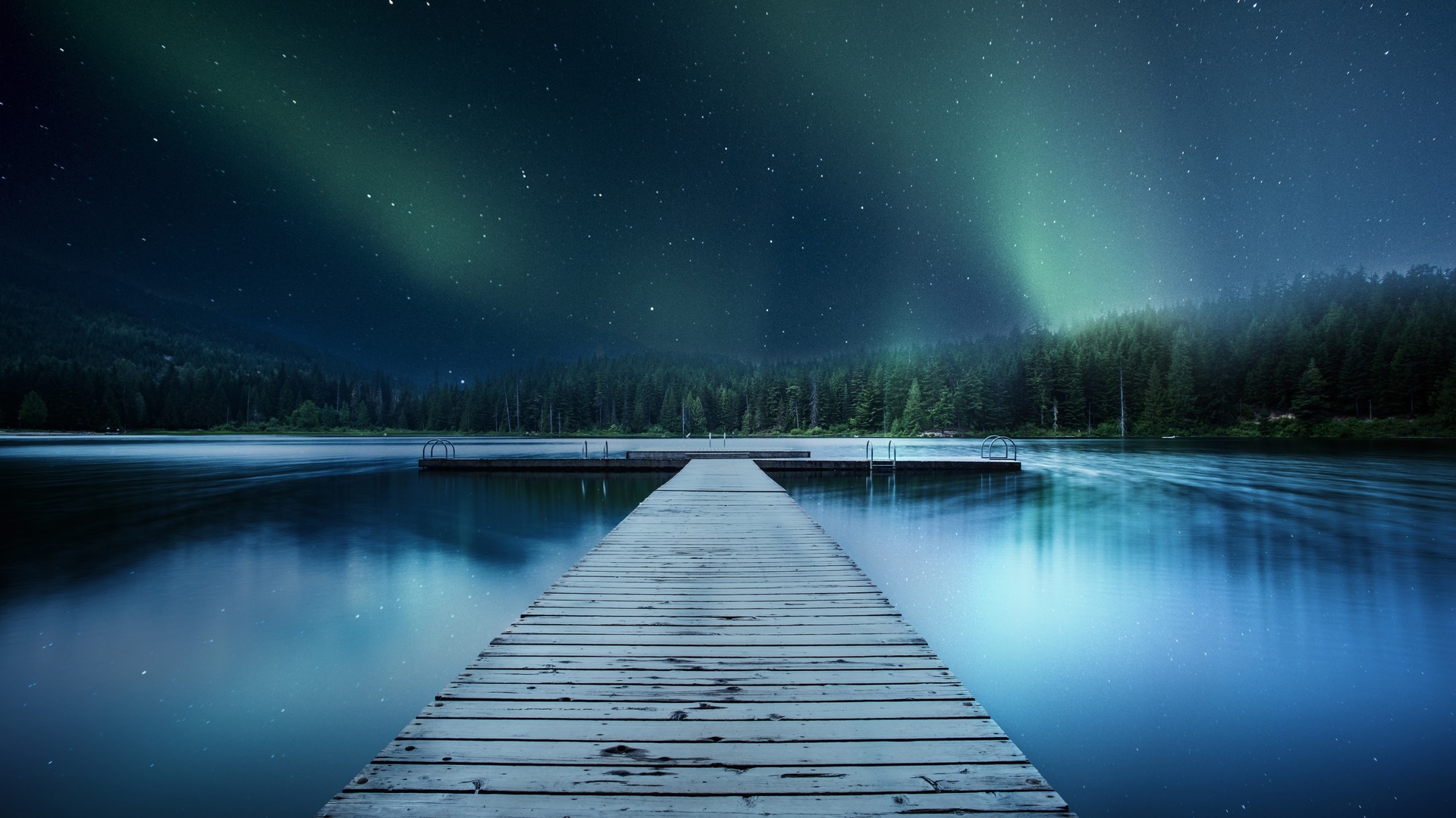 Lake At Night Wallpapers