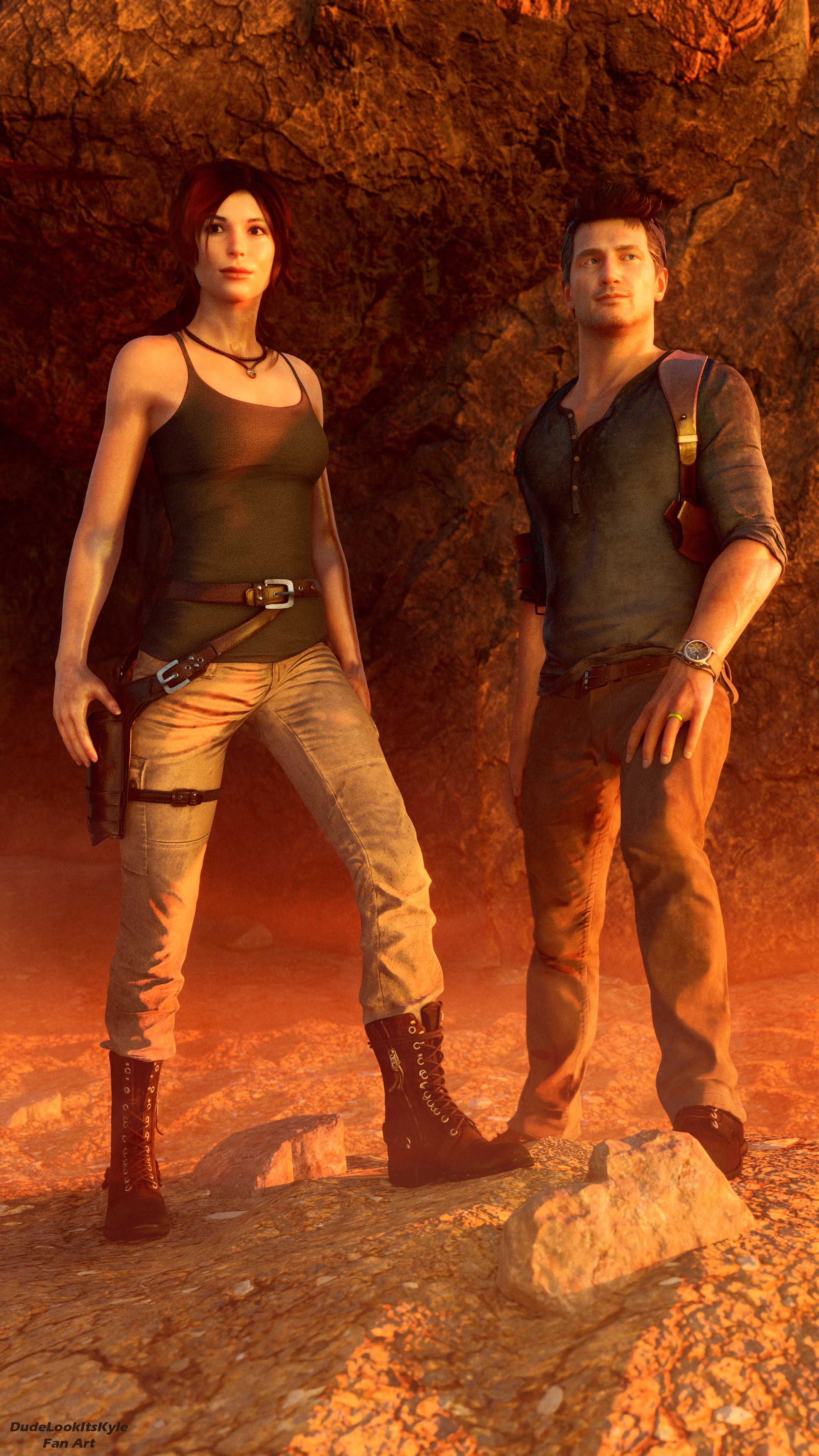 Lara Croft And Nathan Drake Wallpapers