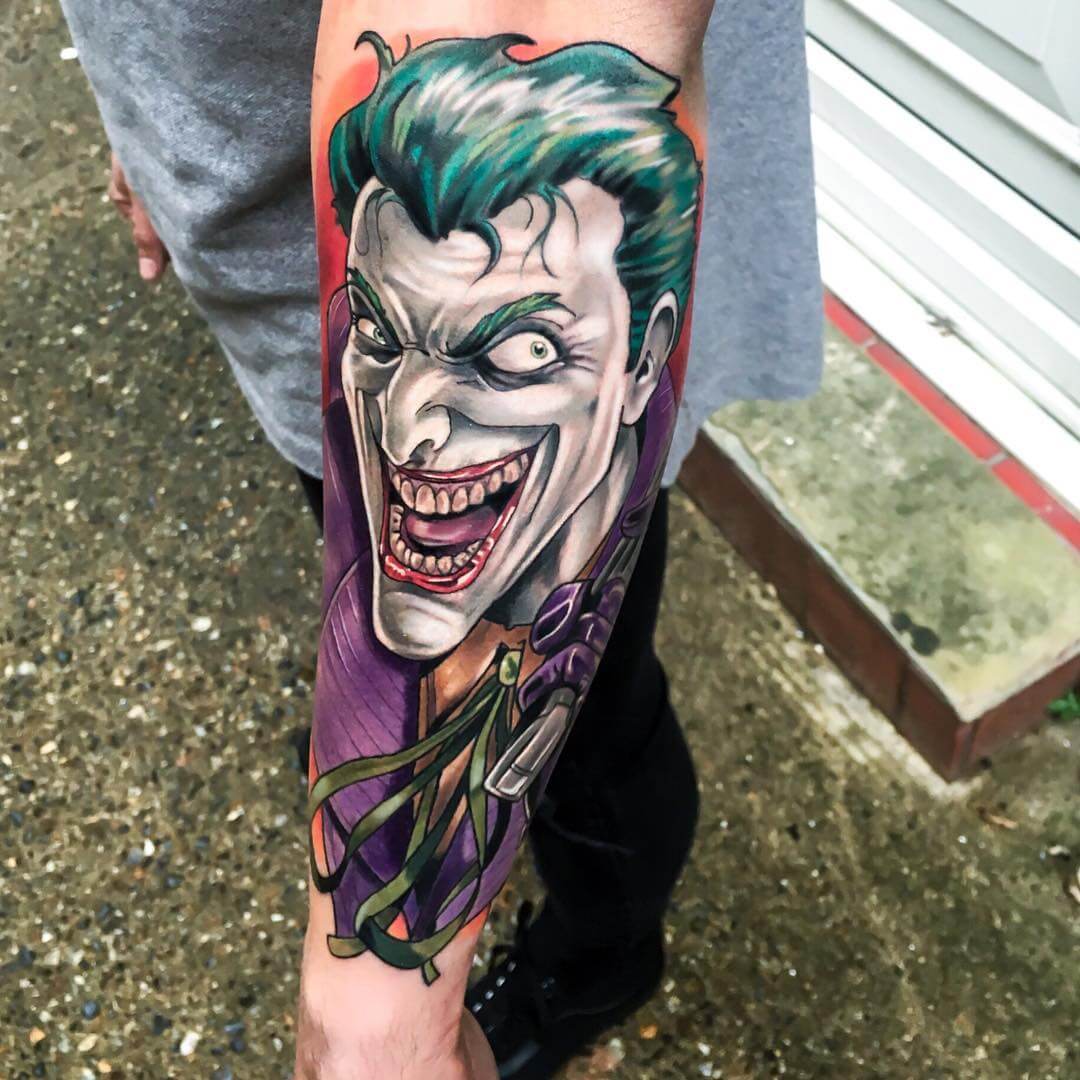 Laughing Joker Hand Tattoo Wallpapers