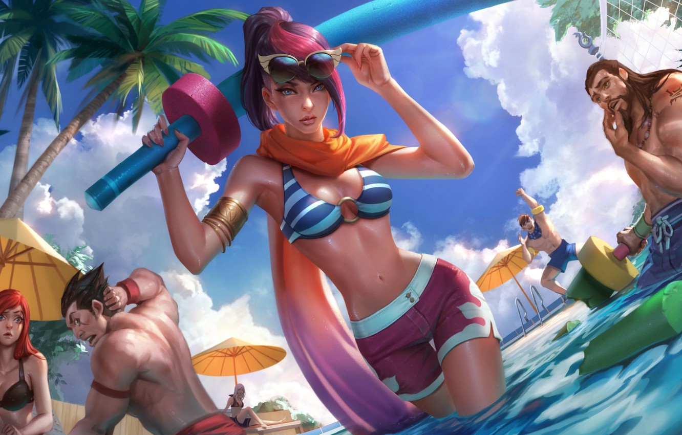 League Of Legends Pool Party Wallpapers