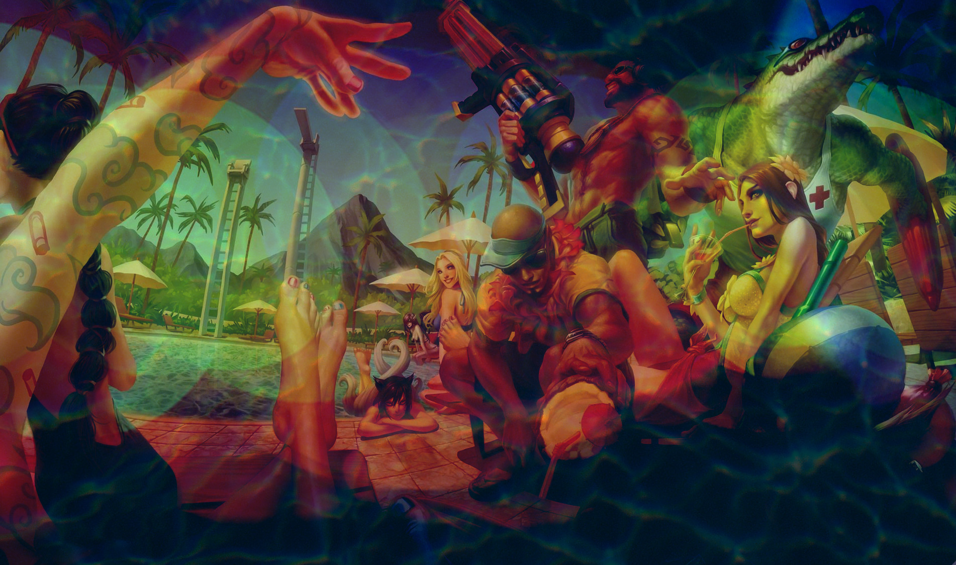 League Of Legends Pool Party Wallpapers