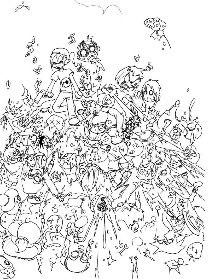 Lego Zombie Coloring Pages Wallpapers