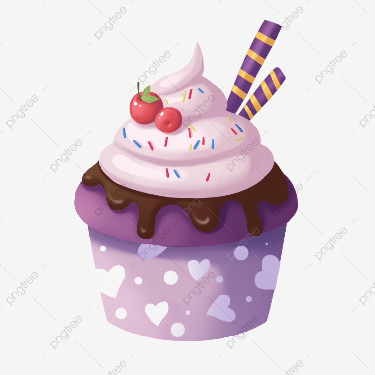 Light Purple Cupcakes Wallpapers