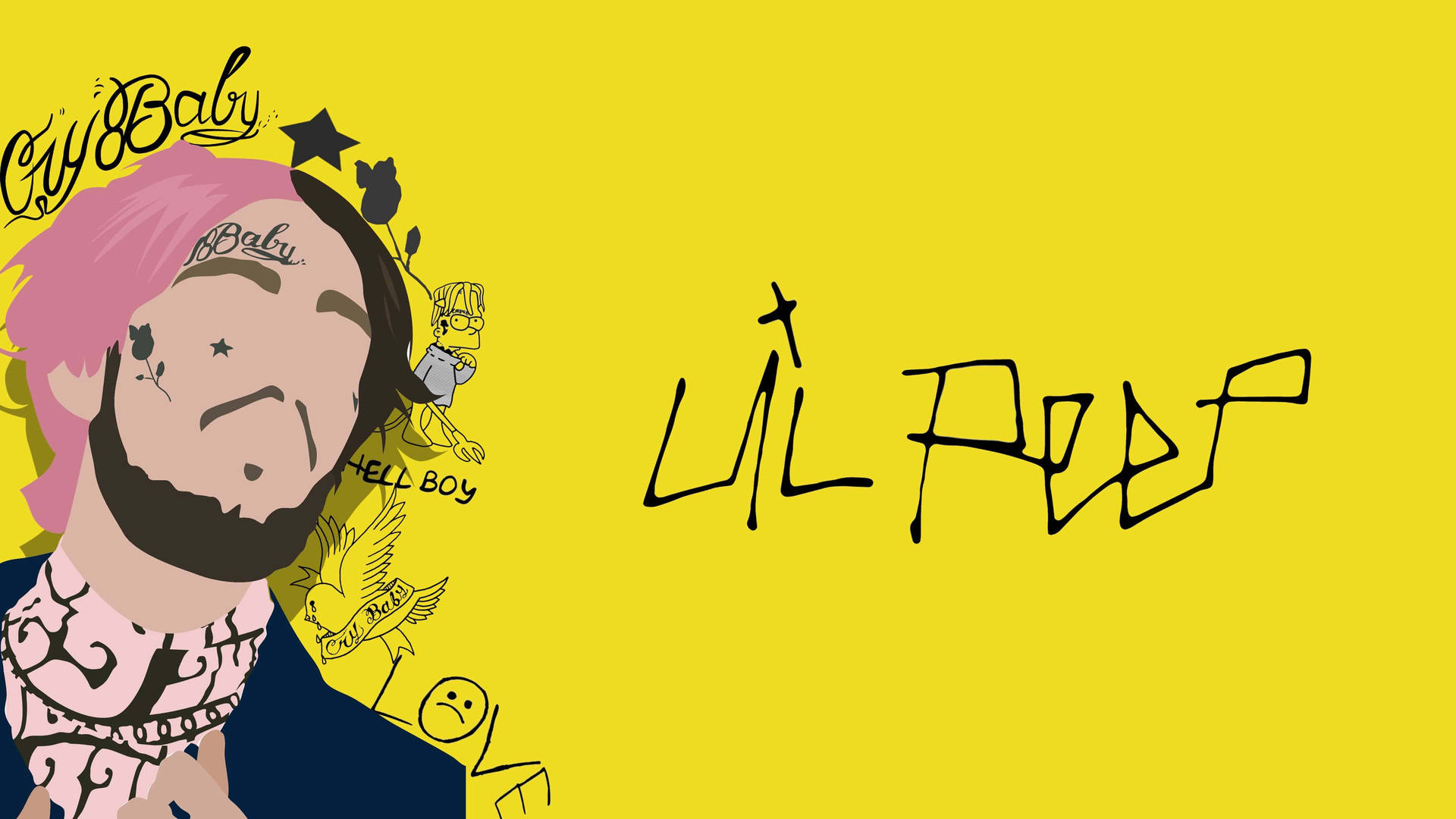 Lil Peep Cartoon Wallpapers