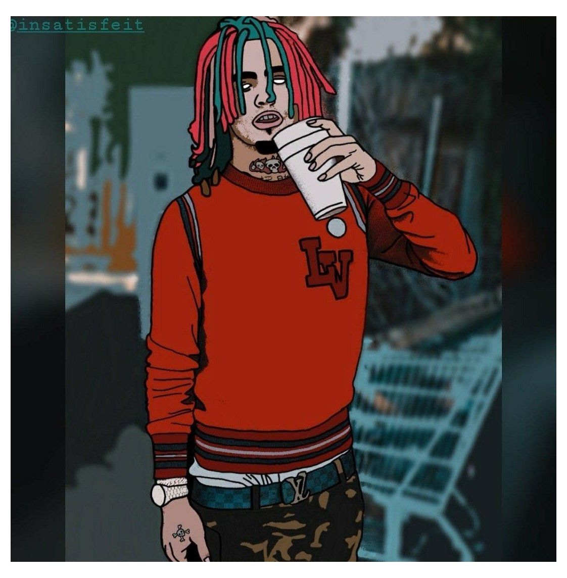 Lil Pump Cartoon Wallpapers