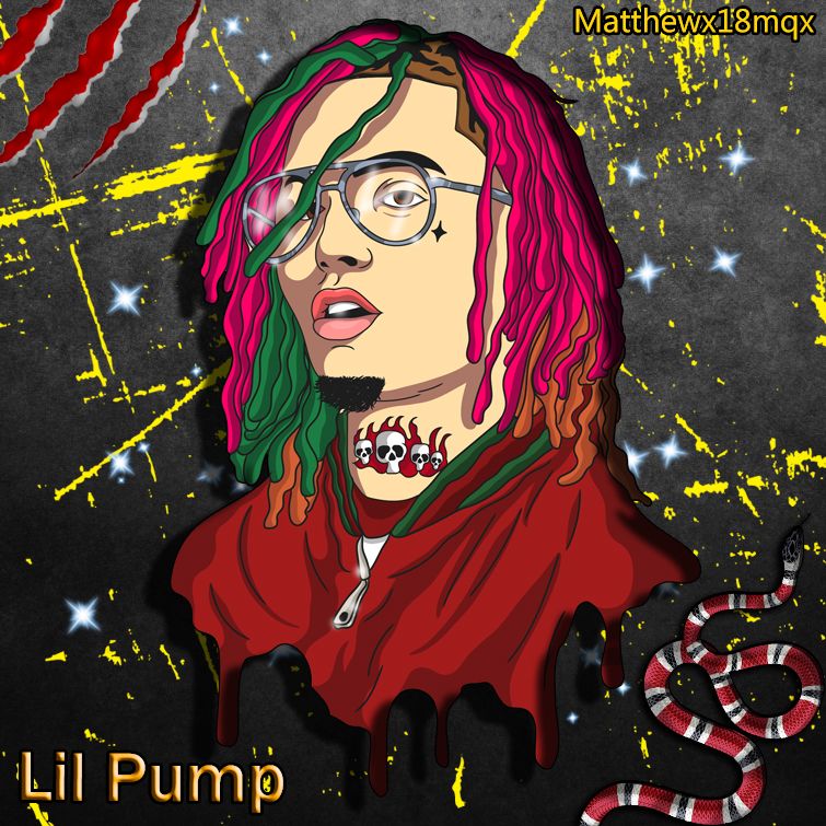 Lil Pump Cartoon Wallpapers