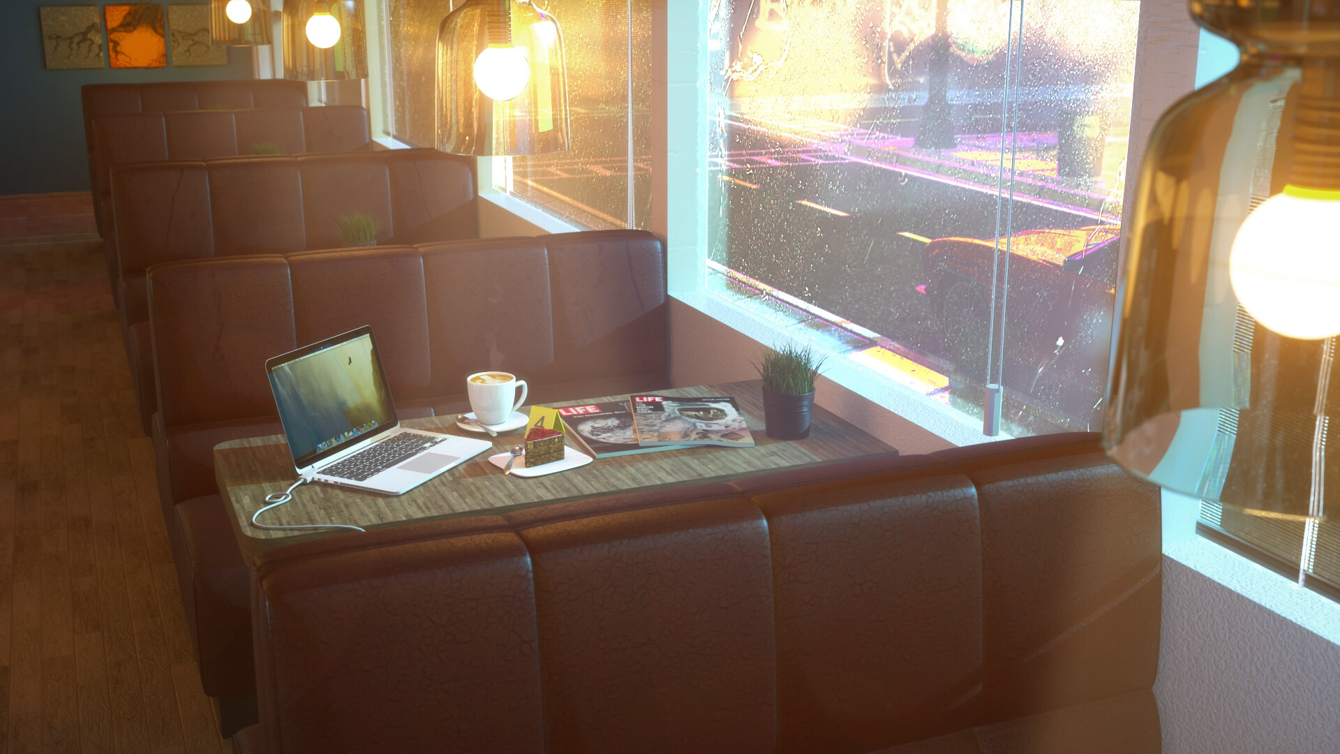 Lofi Cafe Wallpapers