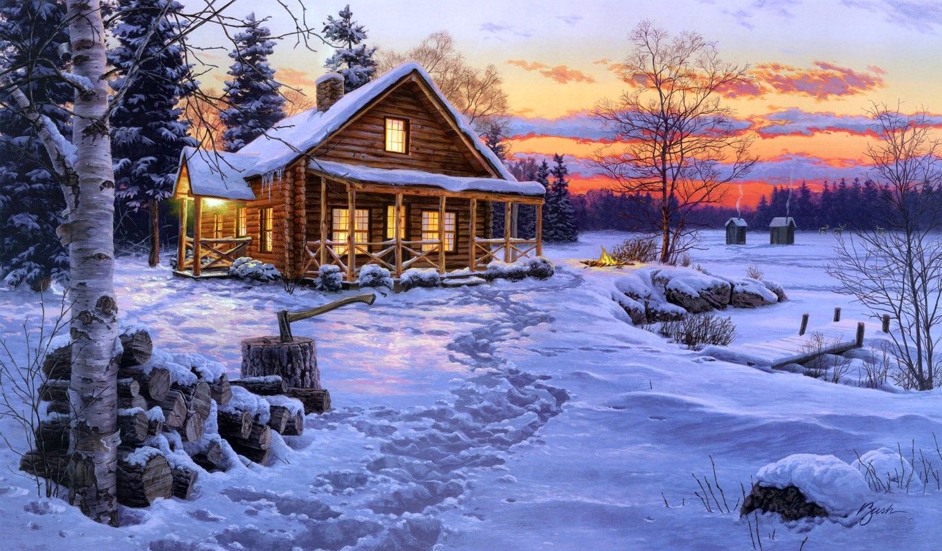 Log Cabin Wallpapers