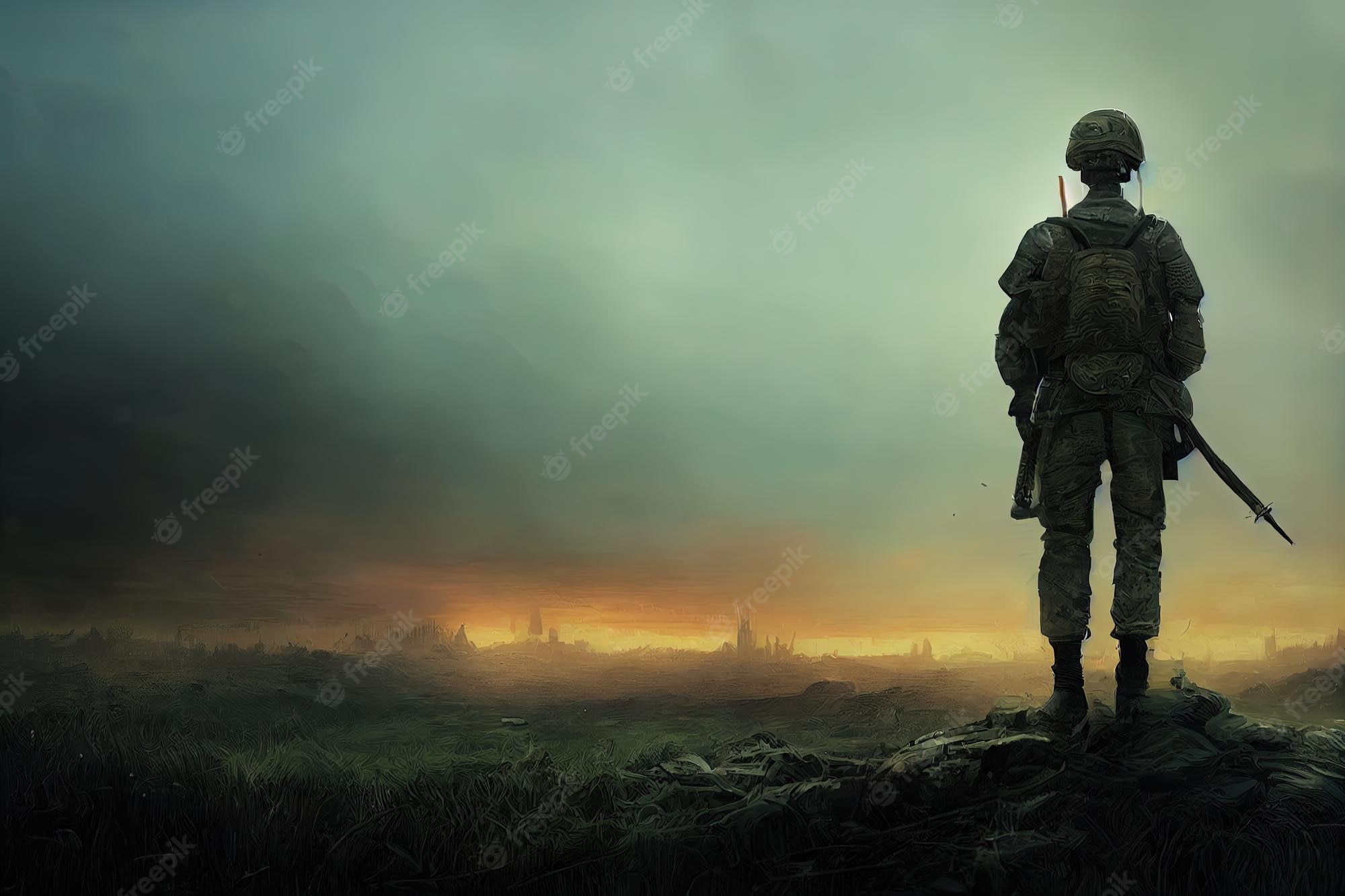 Lone Soldier Art Wallpapers