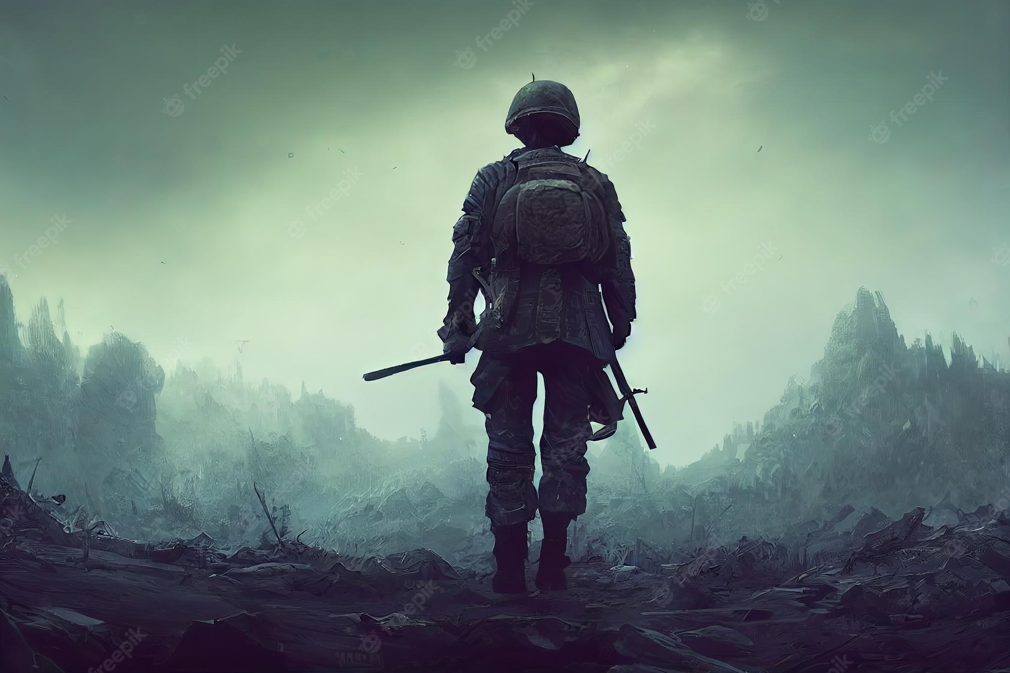 Lone Soldier Art Wallpapers