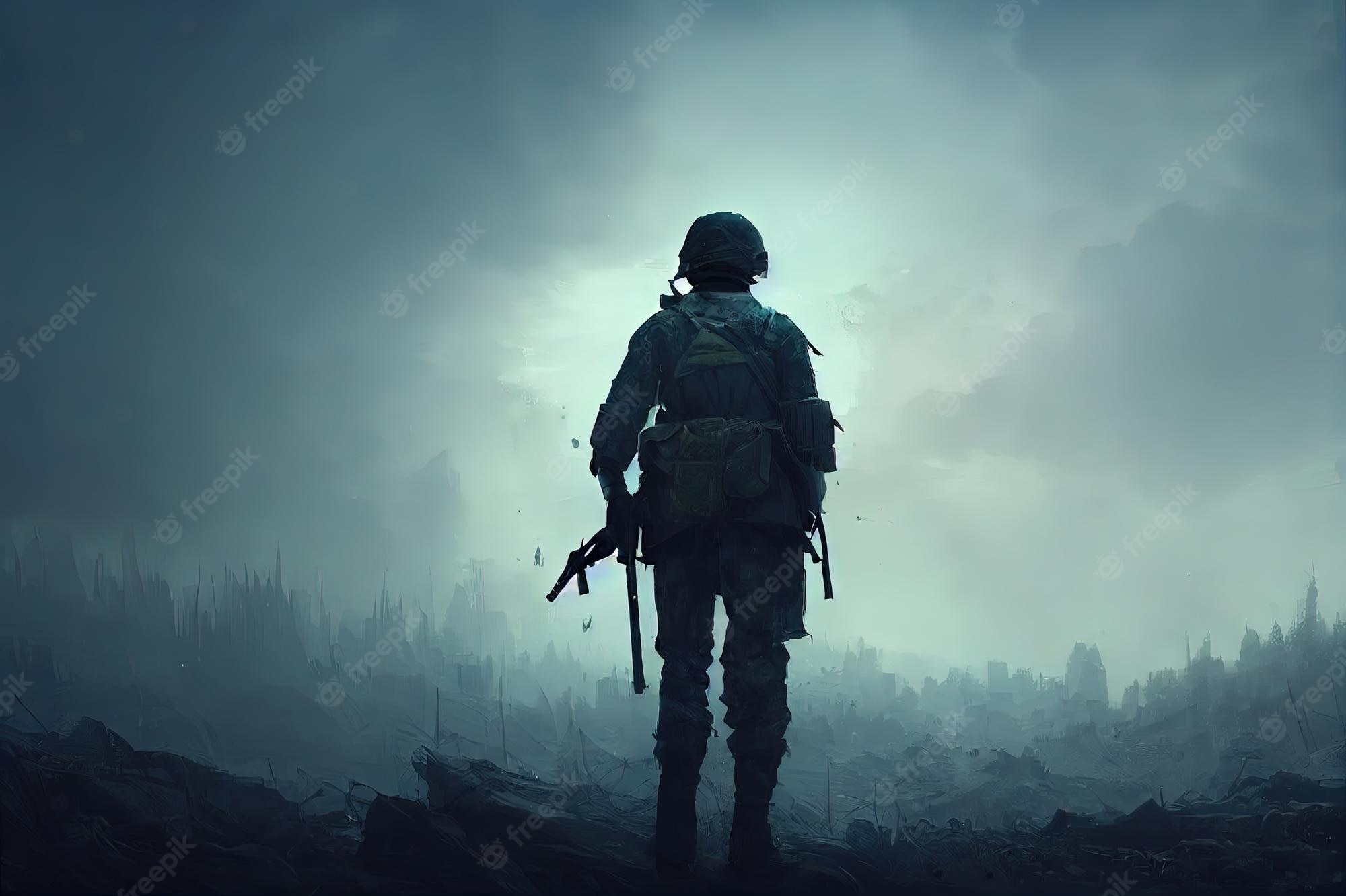 Lone Soldier Art Wallpapers