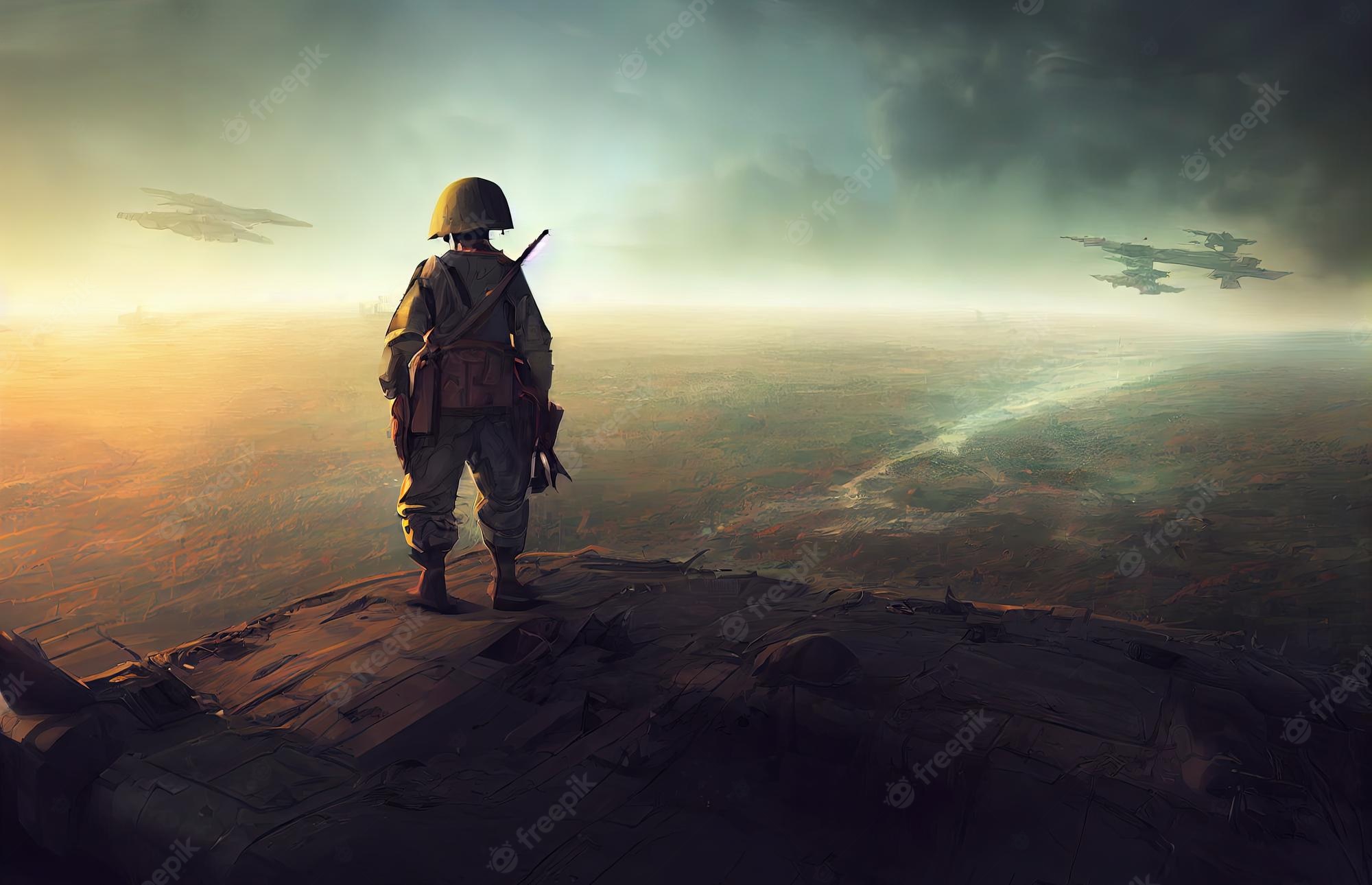 Lone Soldier Art Wallpapers