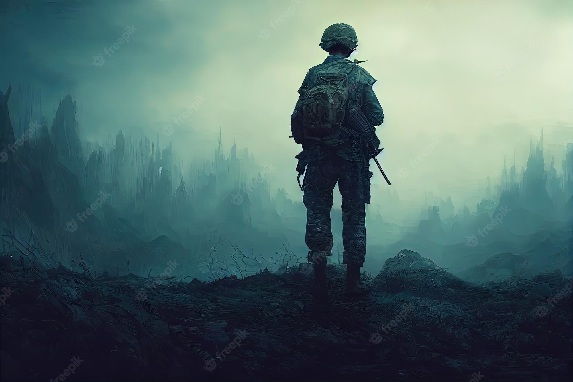 Lone Soldier Art Wallpapers