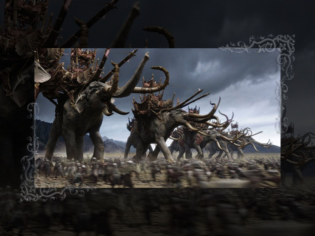 Lord Of The Rings Elephant Battle Wallpapers