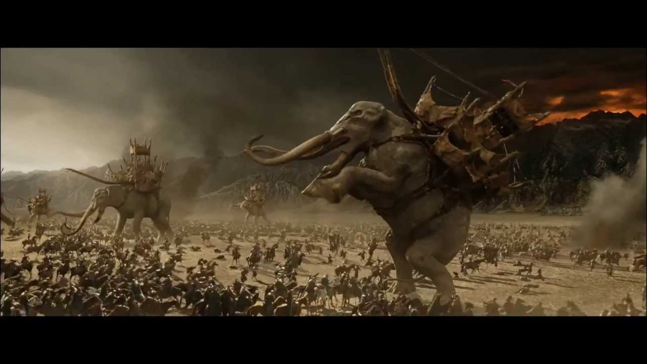 Lord Of The Rings Elephant Battle Wallpapers