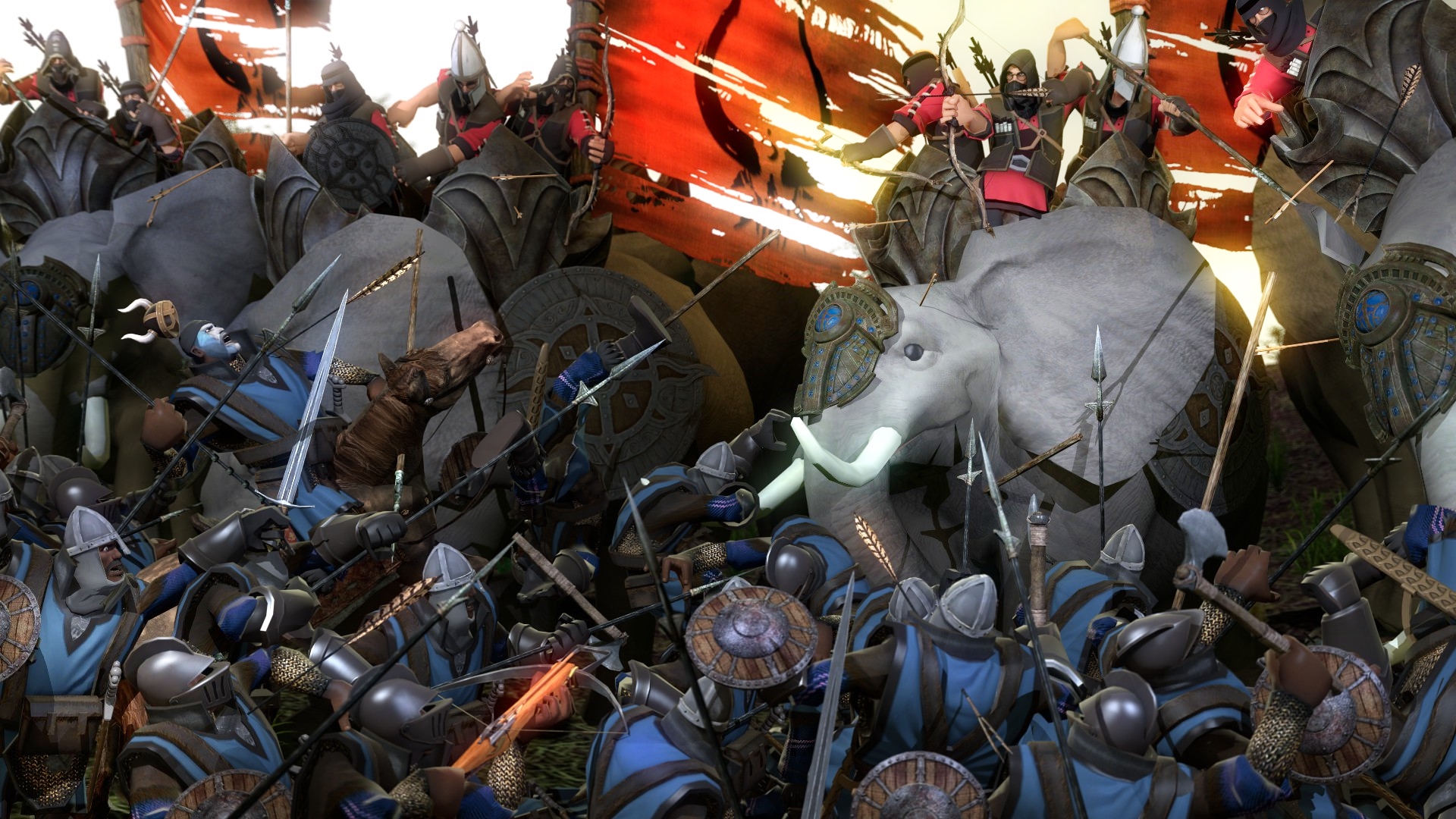 Lord Of The Rings Elephant Battle Wallpapers