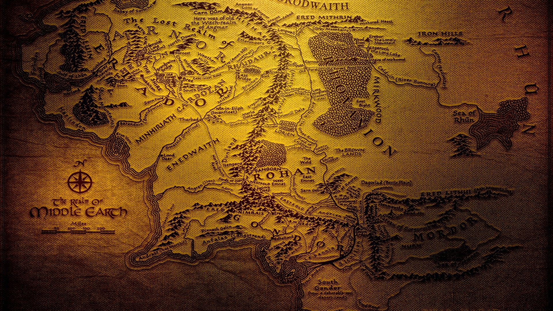 Lord Of The Rings Map Wallpapers