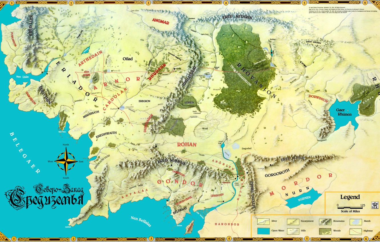 Lord Of The Rings Map Wallpapers