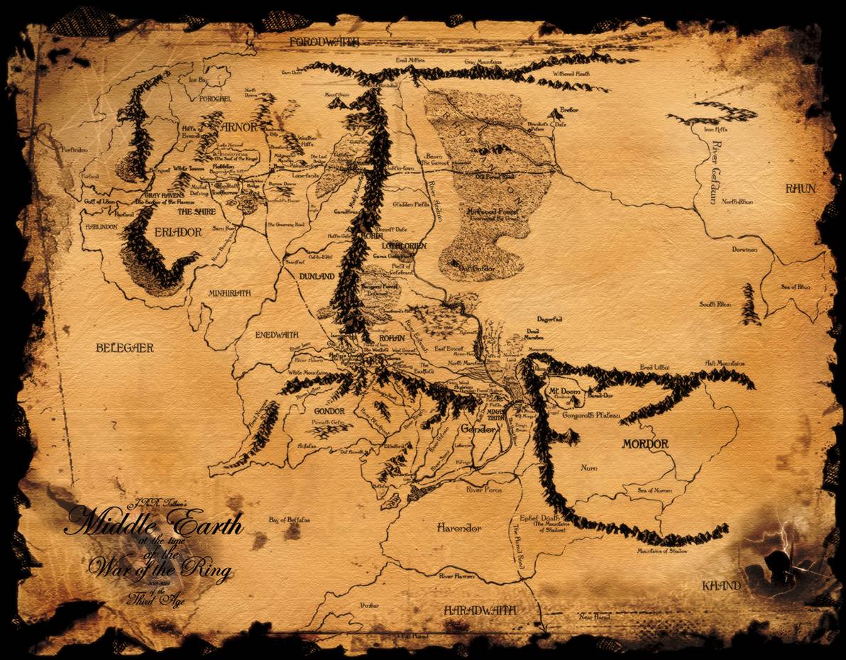 Lord Of The Rings Map Wallpapers