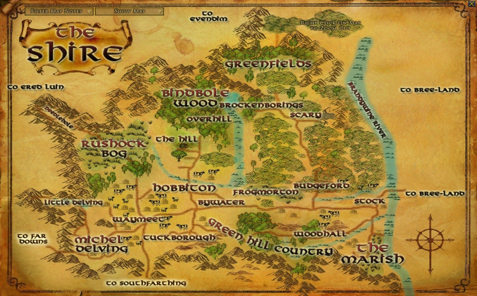 Lord Of The Rings Map Wallpapers