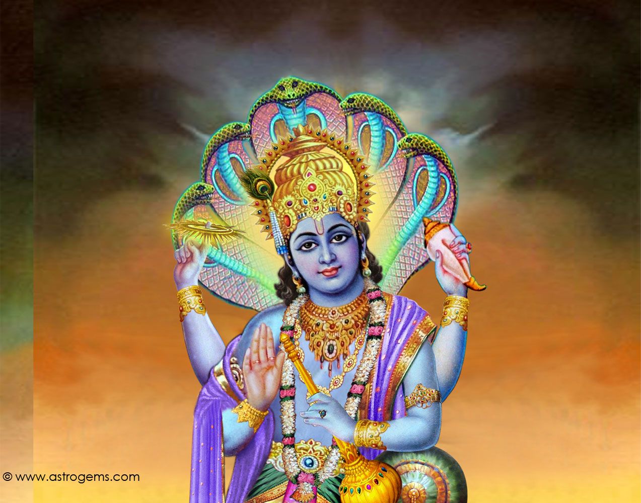 Lord Vishnu 3D Images Wallpapers