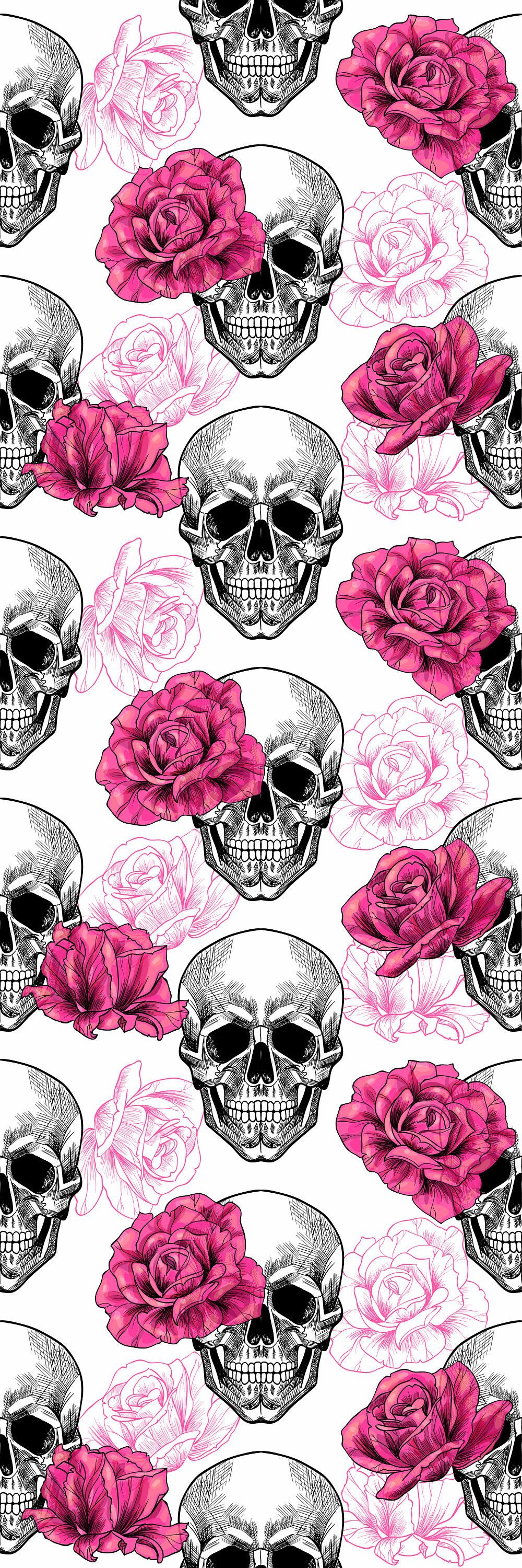 Love Skull And Roses Wallpapers