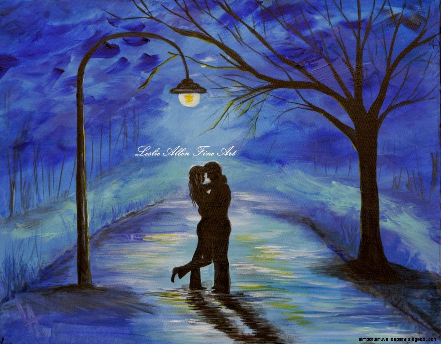 Lovers Painting Images Wallpapers