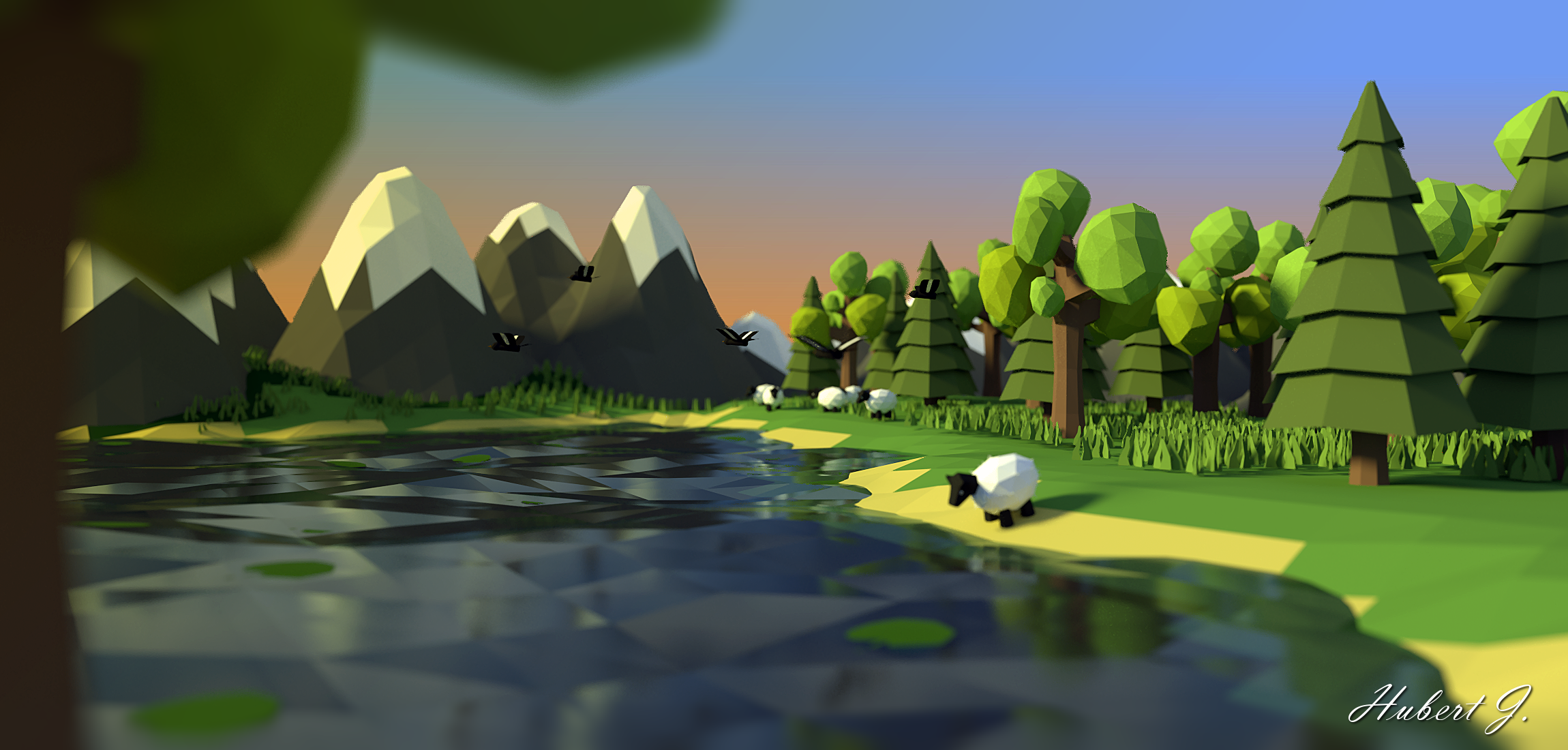 Low Poly Landscape Wallpapers