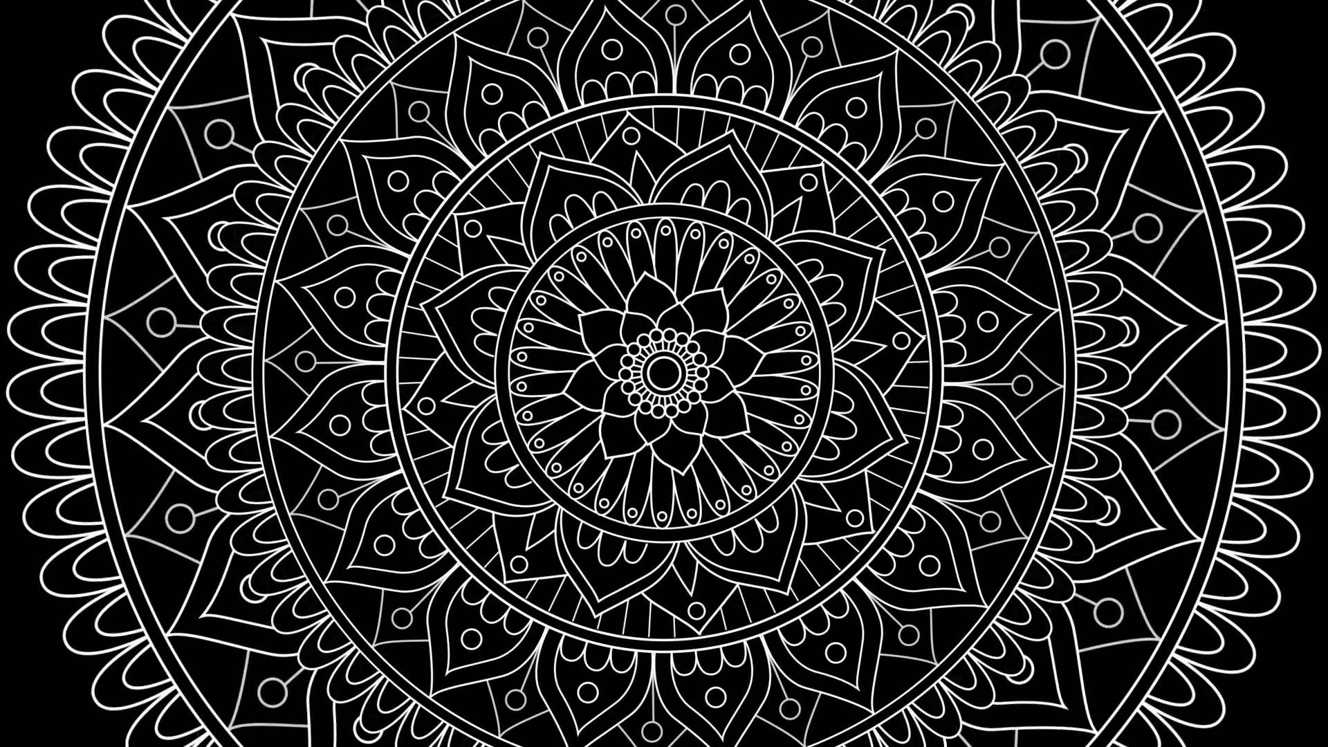 Mandala Black And White Wallpapers