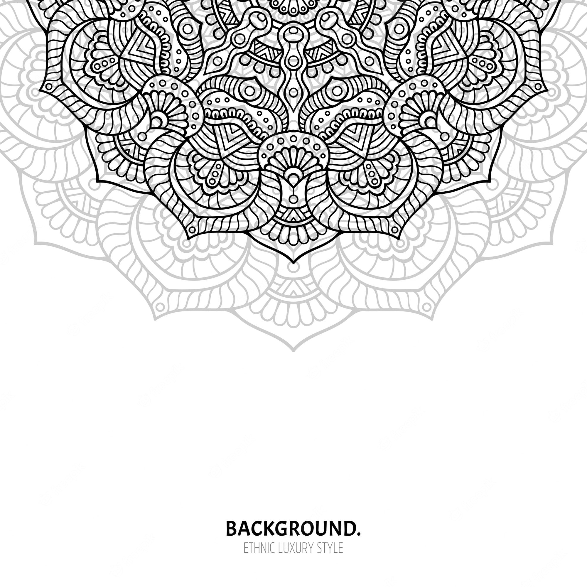 Mandala Black And White Wallpapers