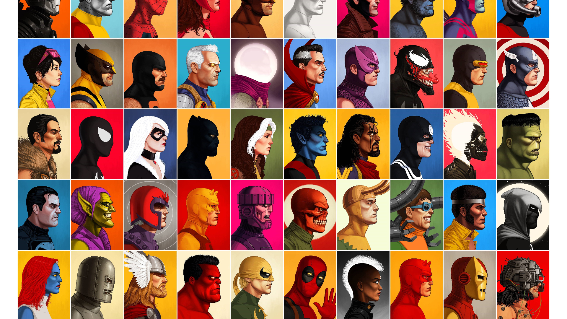 Marvel Collage Wallpapers