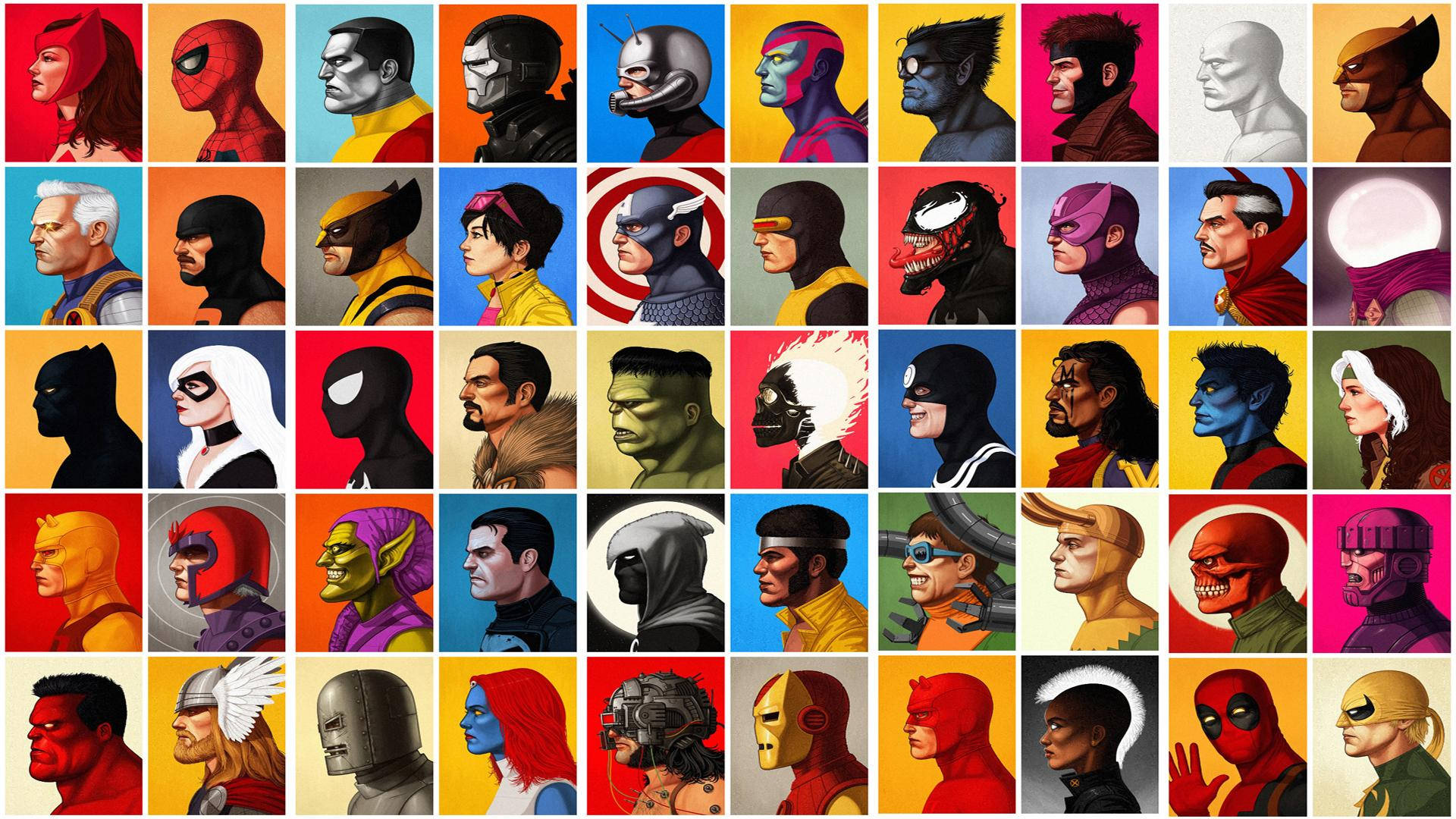 Marvel Collage Wallpapers