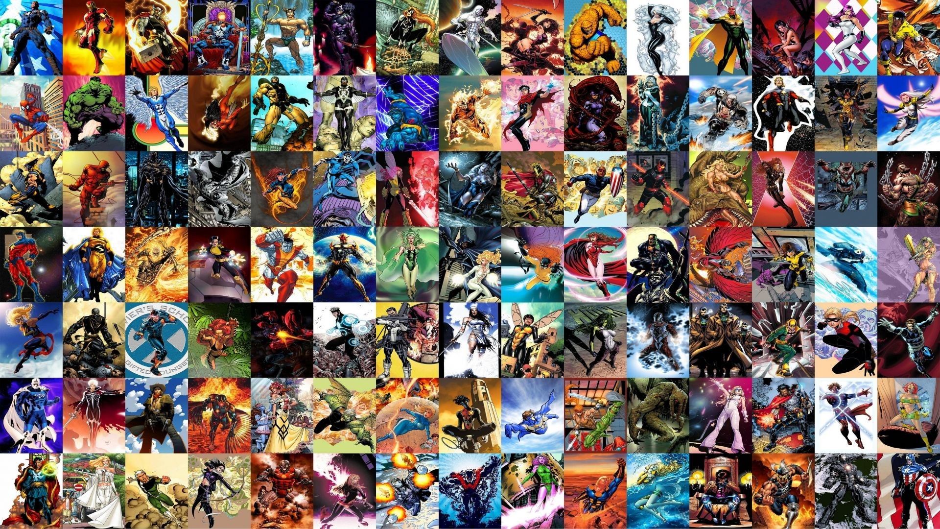 Marvel Collage Wallpapers