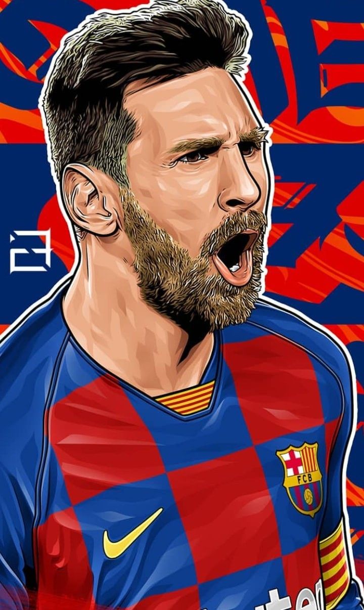 Messi Cartoon Wallpapers