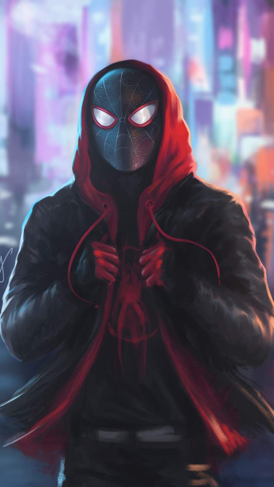 Miles Morales Hoodie Wallpapers