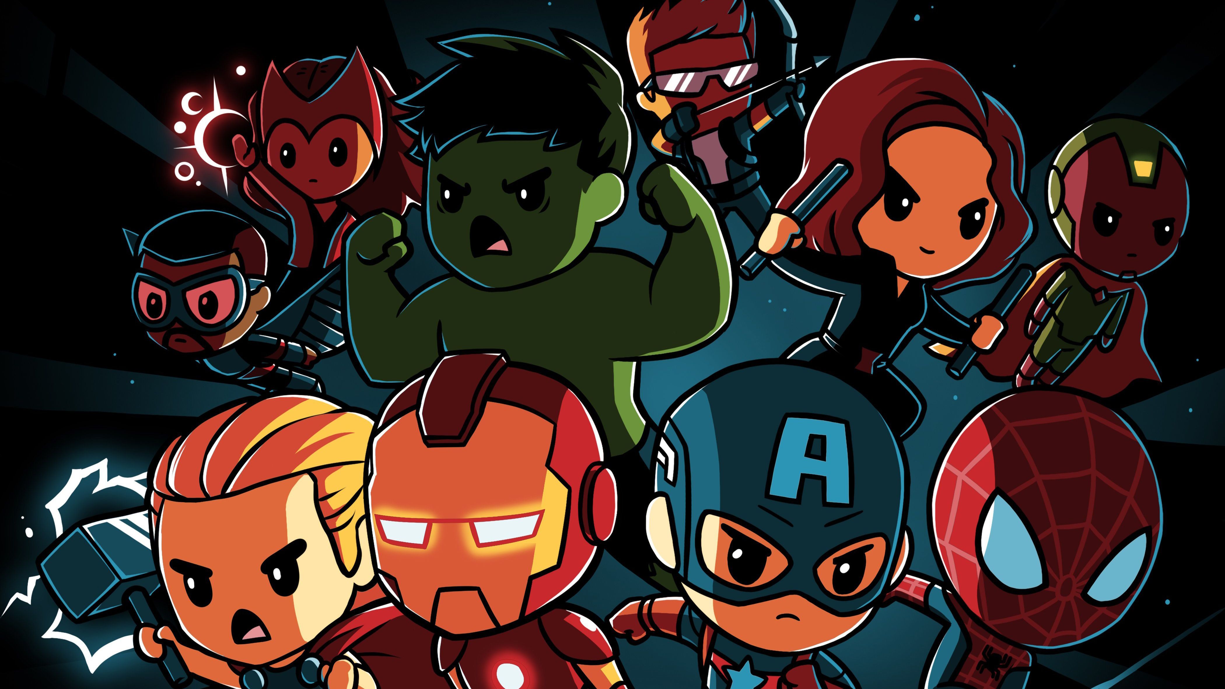 Mini Avengers Cartoon Wallpapers