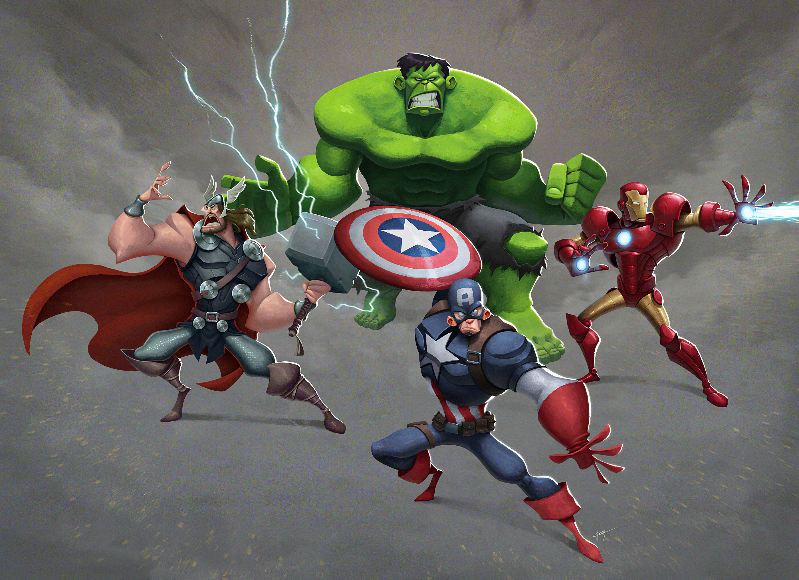 Mini Avengers Cartoon Wallpapers