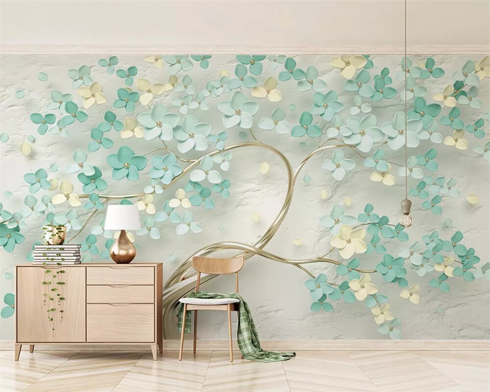 Mint Green Flower Wallpapers