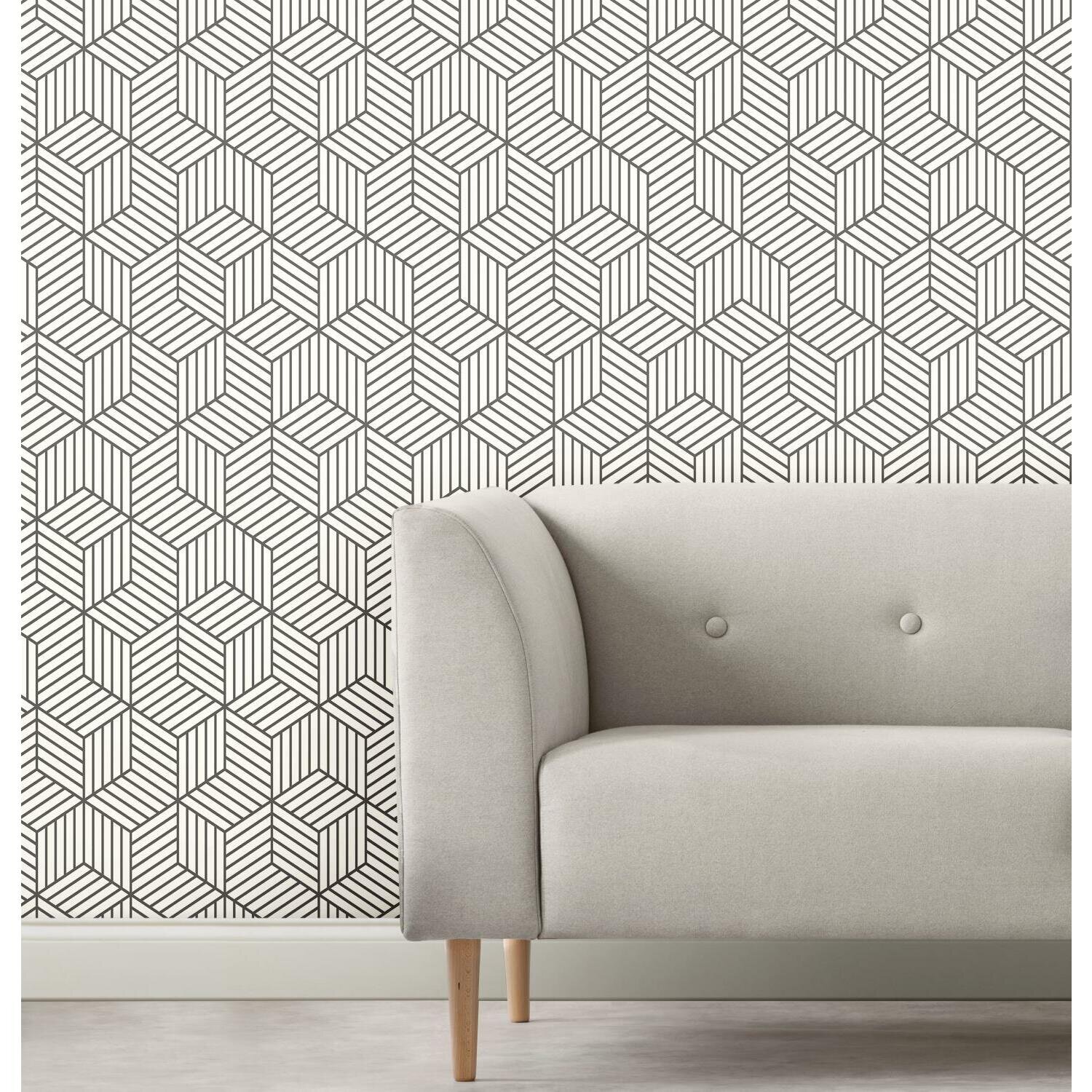 Modern Black And White Geometric Wallpapers