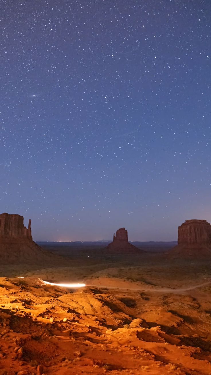 Monument Valley At Night Wallpapers