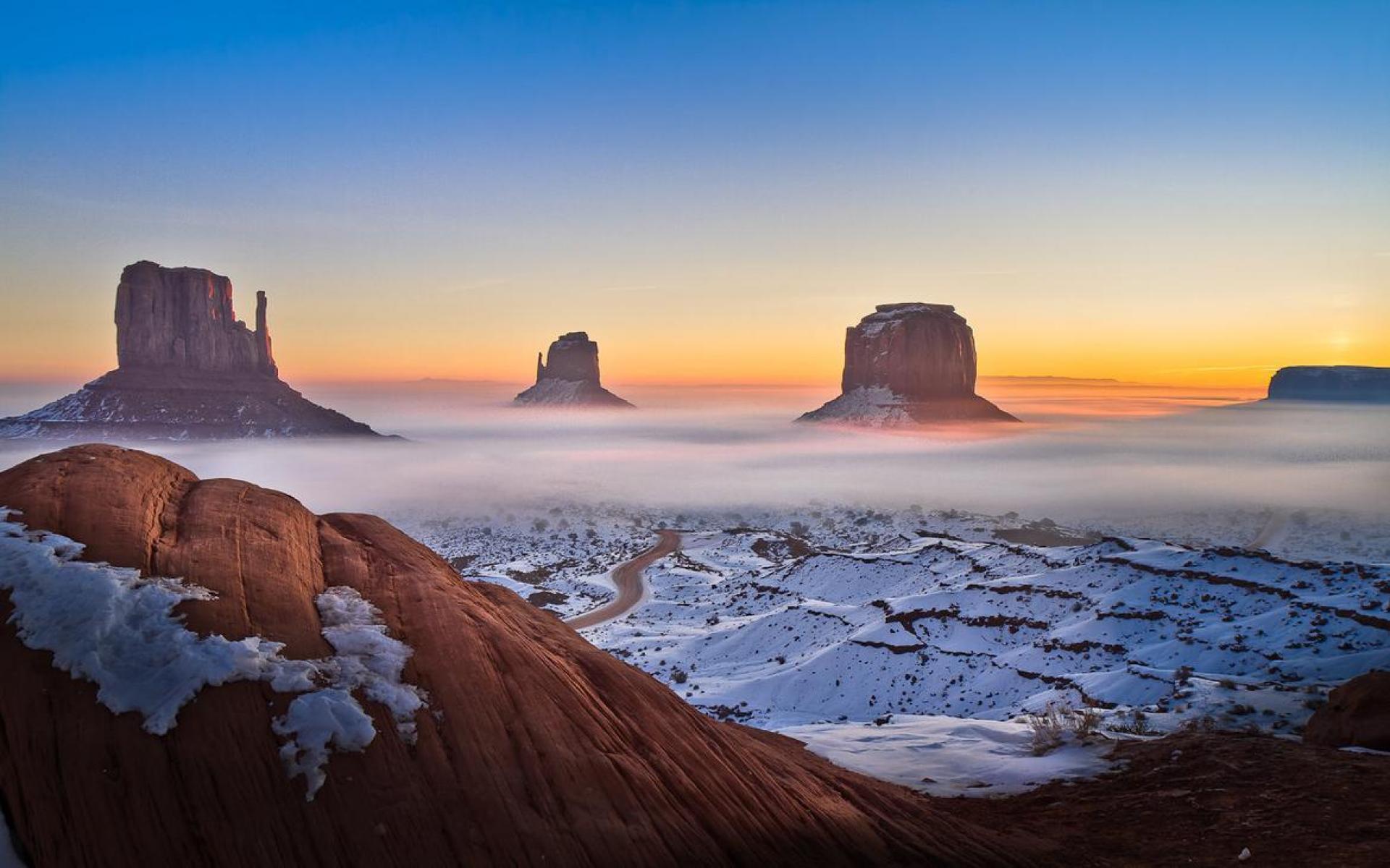 Monument Valley At Night Wallpapers