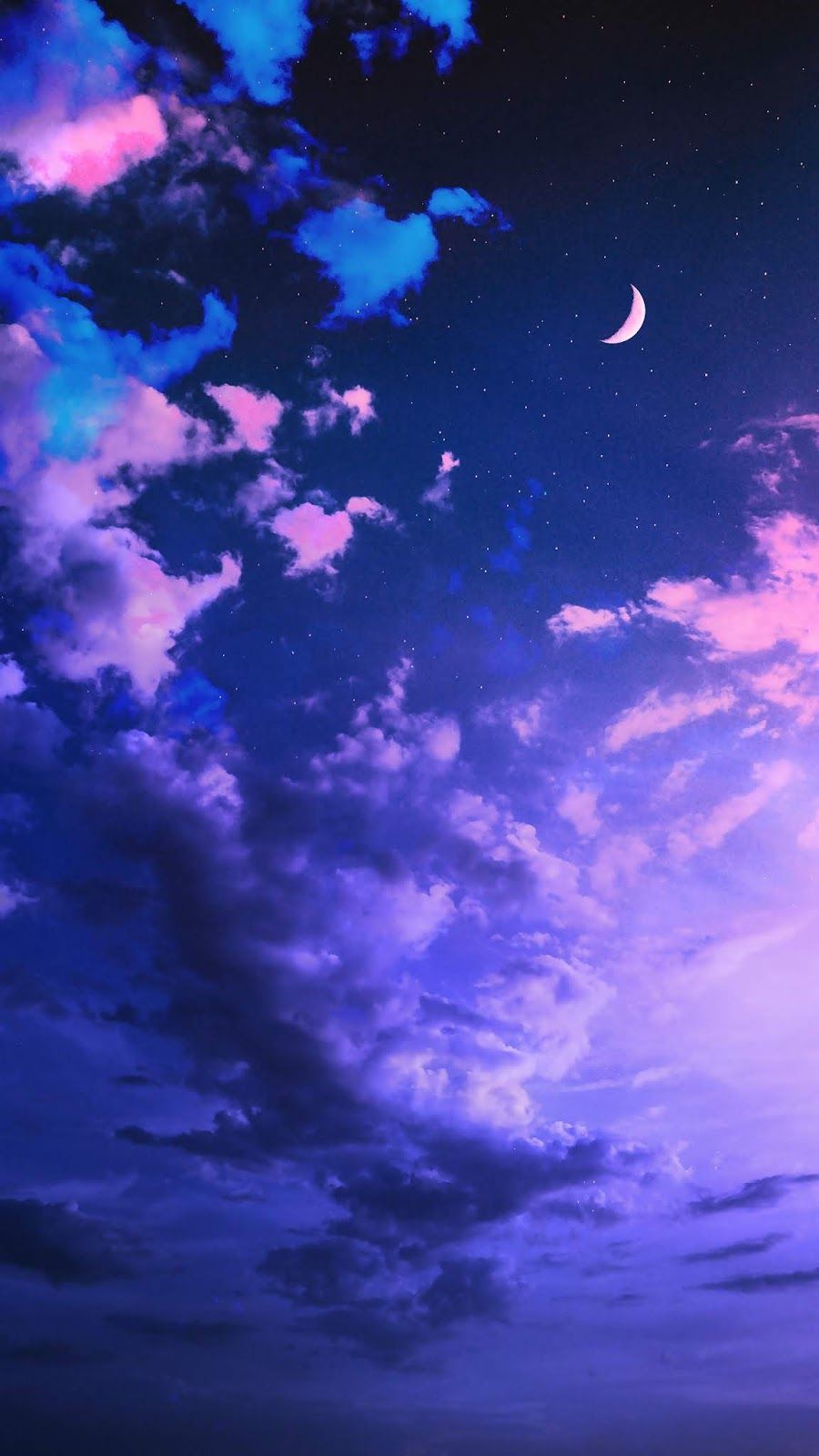 Moon Purple Sky Wallpapers