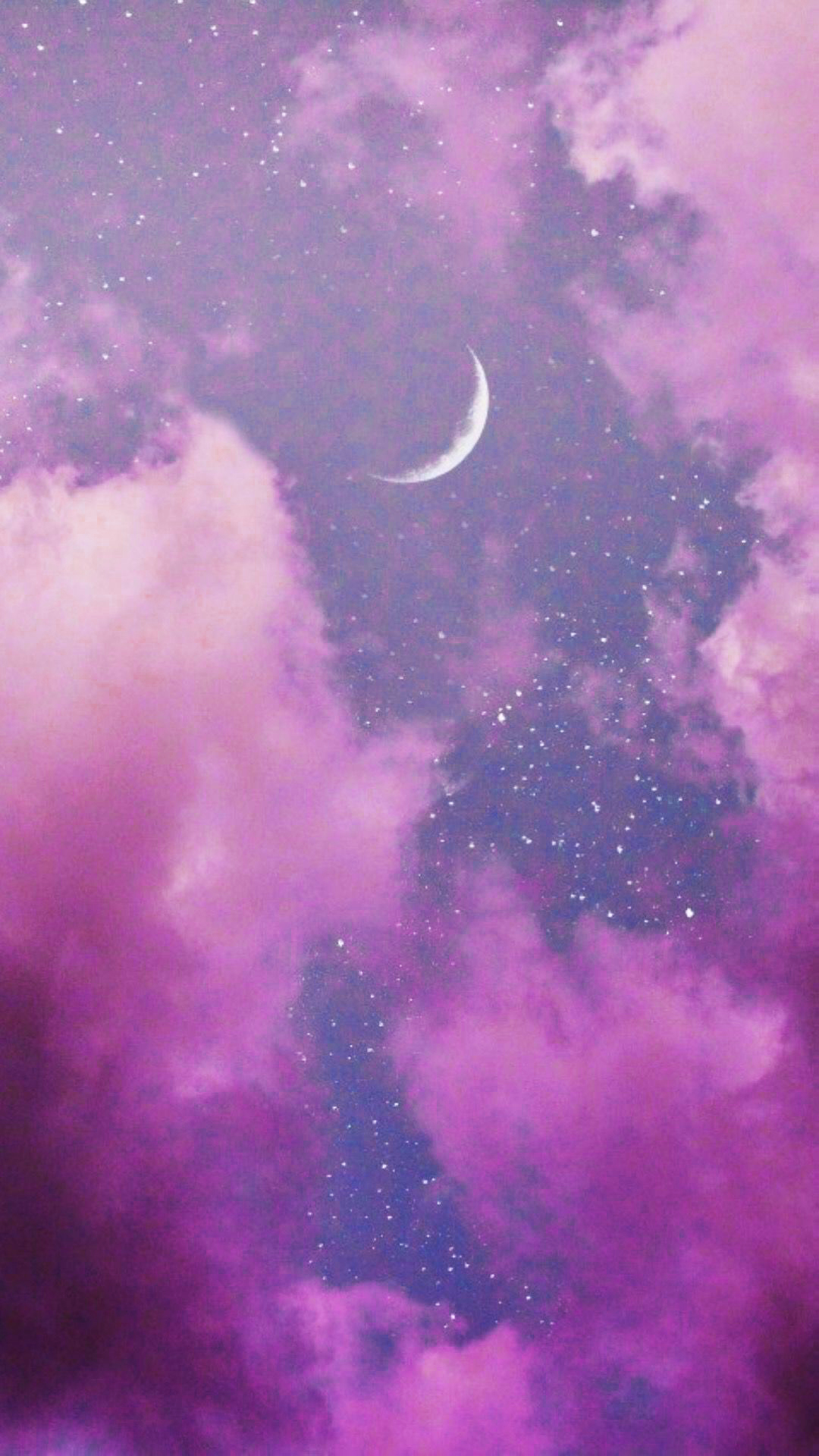 Moon Purple Sky Wallpapers