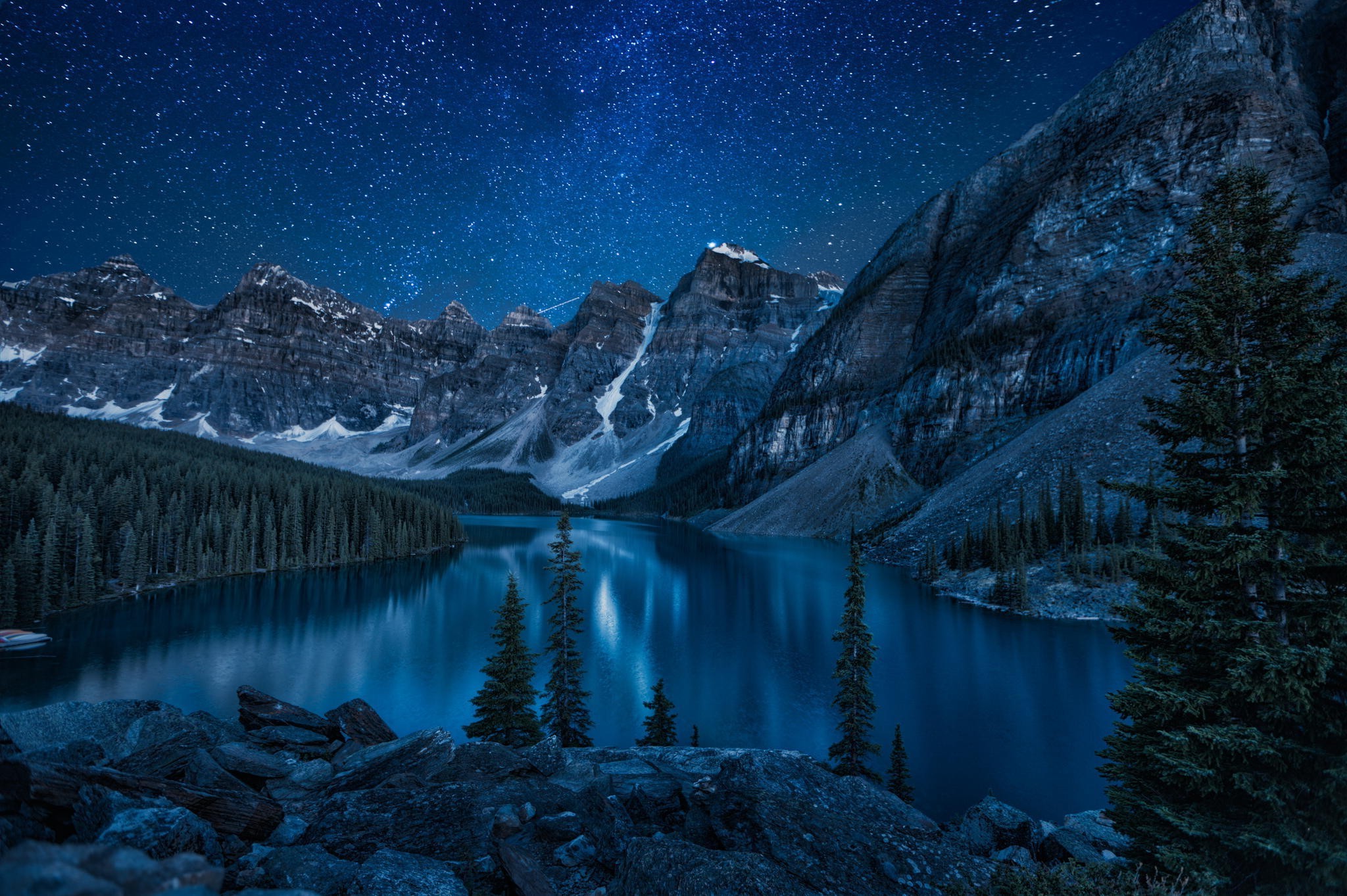 Moraine Lake Night Wallpapers