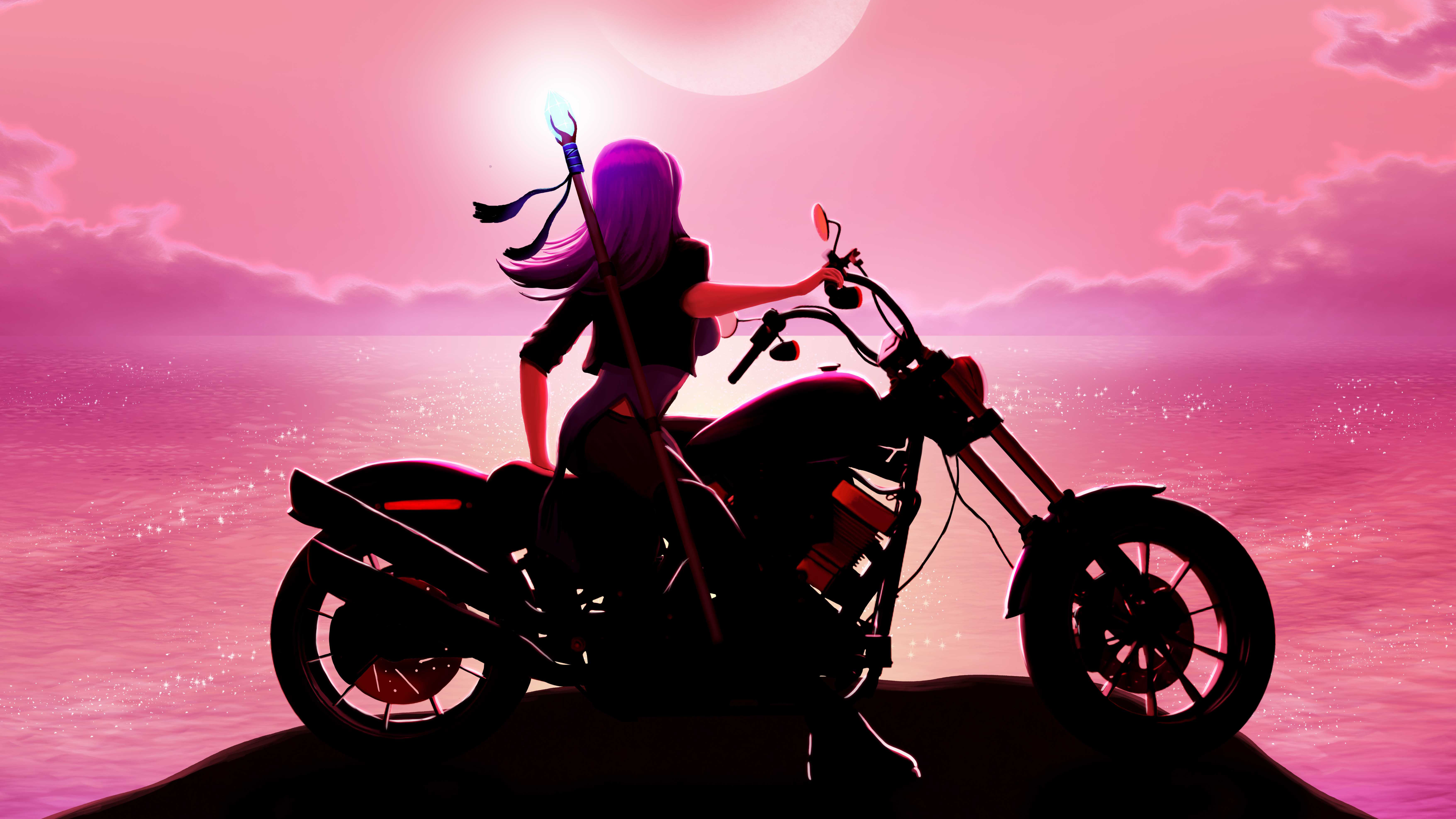 Motorcycle Girl Wallpapers