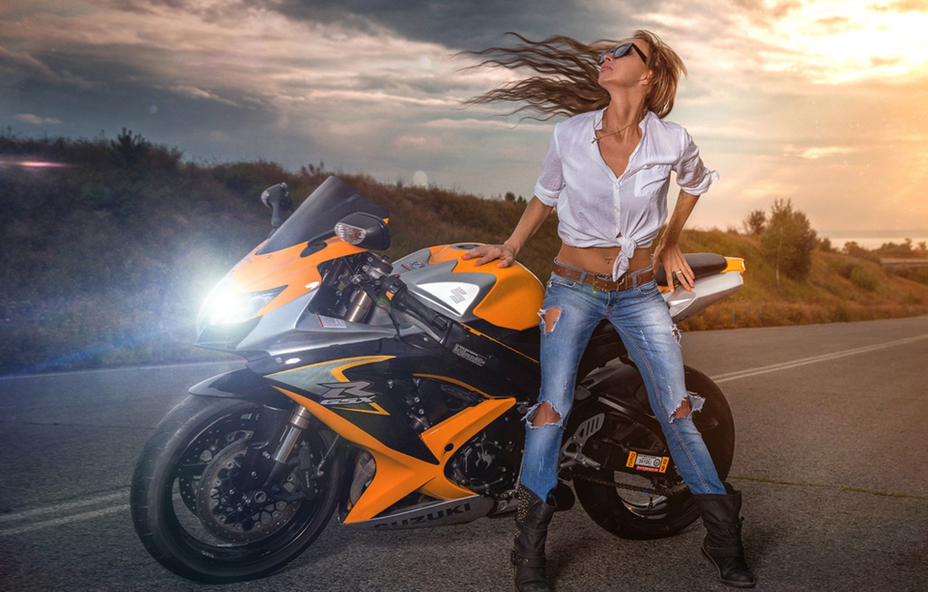 Motorcycle Girl Wallpapers